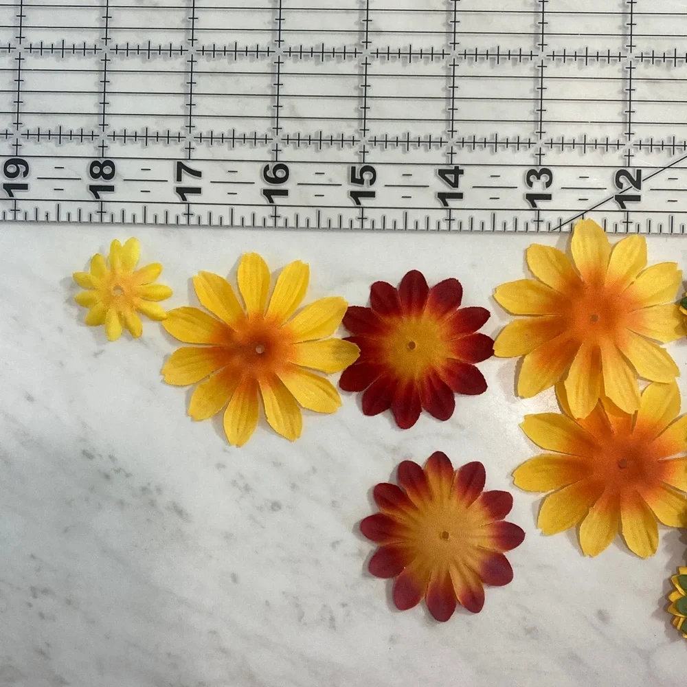 Scrapbooking Embellishments Flowers, Embroidered Accents, Buttons